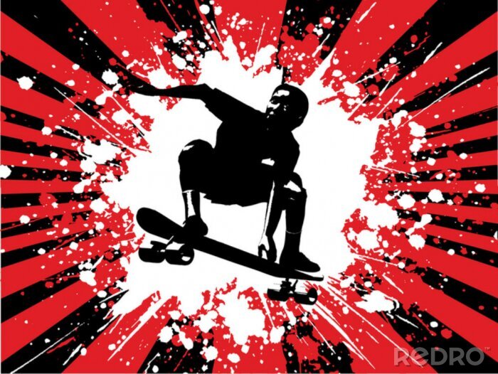 Sticker Skateboardfahrer
