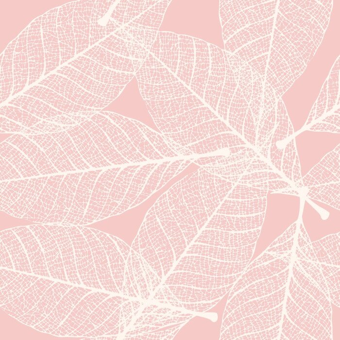 Sticker Skelettierte Blätter nahtlos