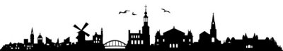 Sticker Skyline von Amsterdam