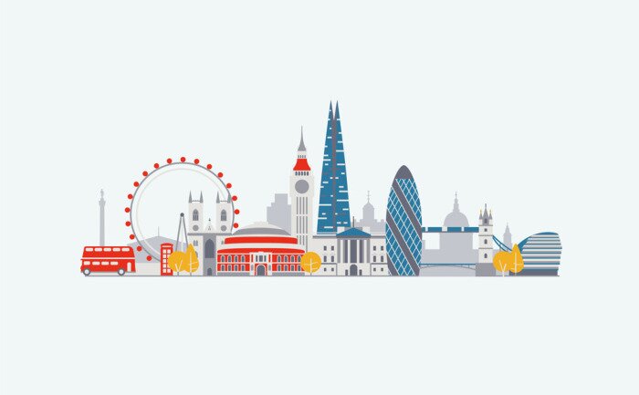 Sticker Skyline von London