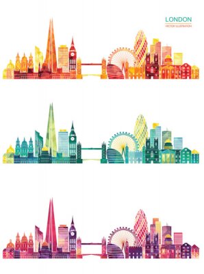 Skyline von London Vektor-Illustration