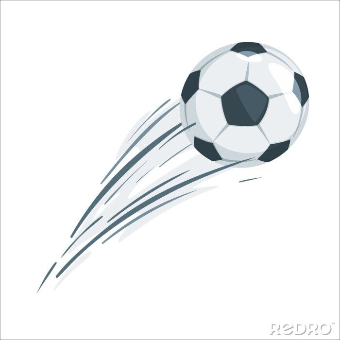 Sticker Soccer ball vector illustration.
