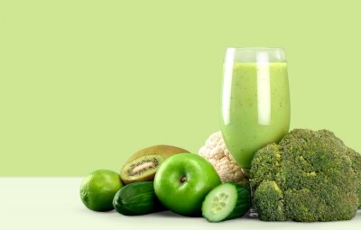 Sticker Sommergetränke gesunder Obst- und Gemüsecocktail