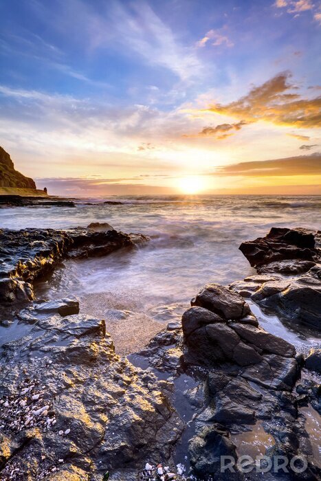 Sticker Sonnenuntergang Meer Landschaft