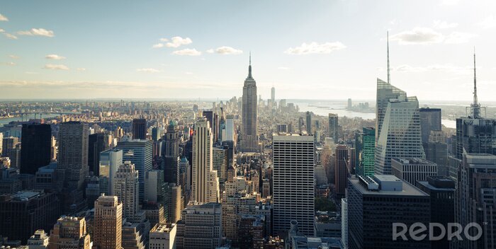 Sticker Sonniger Blick auf New York City