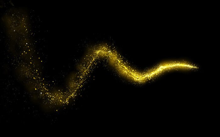 Sticker Spirale aus winzigen Sternen angeordnet Grafik