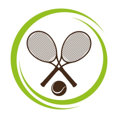 Sticker Sportdesign, Vektorillustration