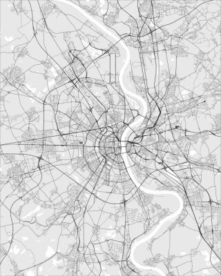 Sticker Stadtplan von Köln in Deutschland
