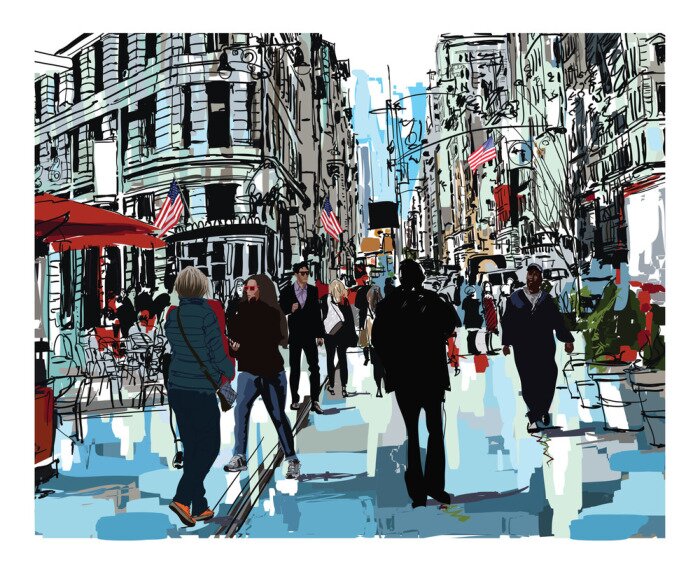 Sticker Steet in New York city