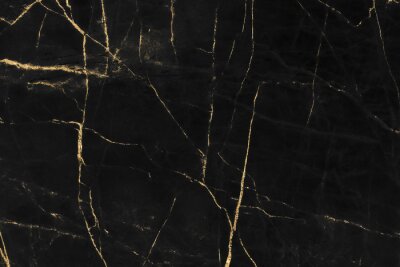 Sticker Steinstruktur schwarzer Marmor mit goldenen Verzierungen