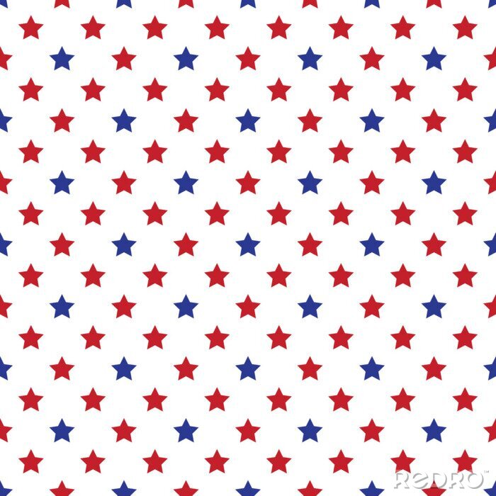 Sticker Sterne in Rot und Marineblau US-Farben