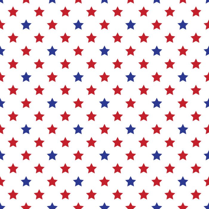 Sticker Sterne in Rot und Marineblau US-Farben