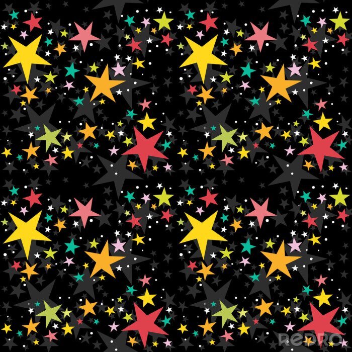 Sticker Sterne in verschiedenen Farben ganze Konstellationen