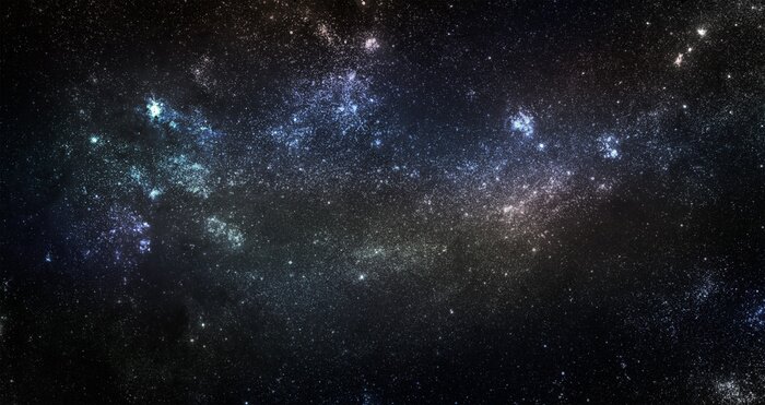 Sticker Sterne spät in der Nacht am Himmel