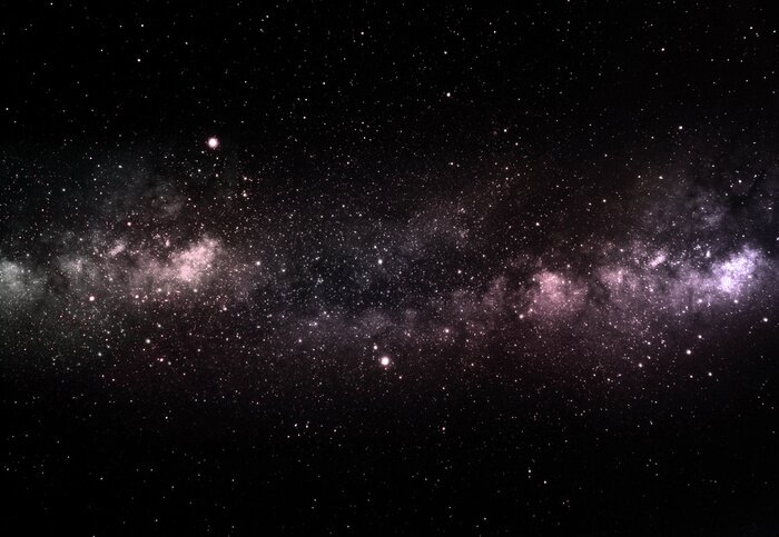 Sticker Sternenkonstellation, umgeben von Schwarz