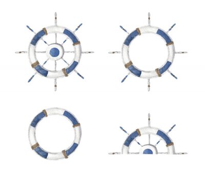 Sticker Steuerrad in vier Ausführungen