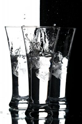 Sticker Stillleben mit Gläsern