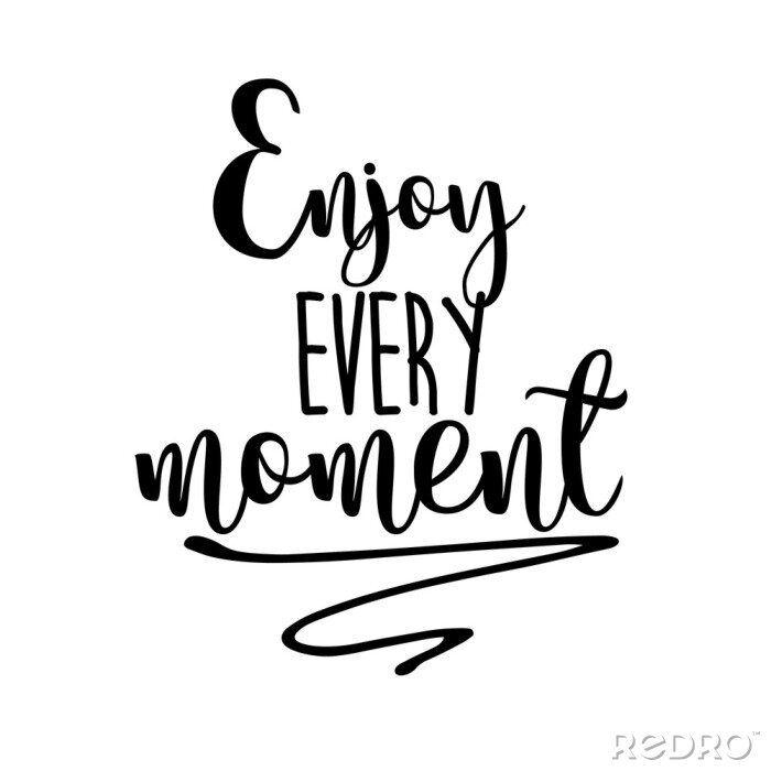 Sticker Stilvolle Beschriftung mit Inspiration