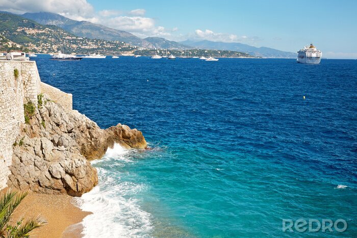 Sticker Strand und Meer in Monaco
