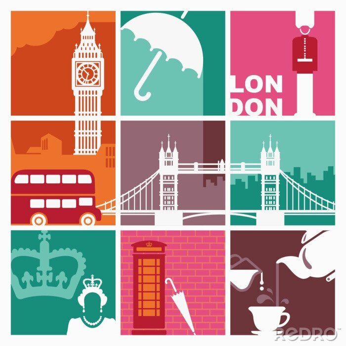 Sticker Symbole von England