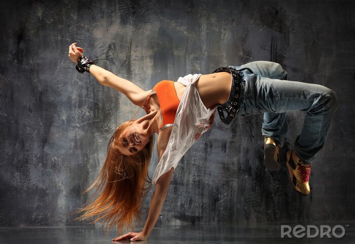 Sticker Tanz und Musik Pose voller Ausdruck