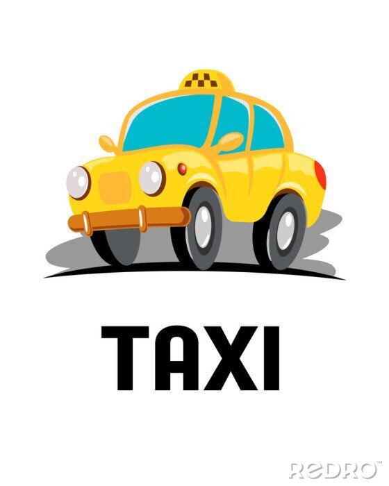 Sticker Taxi Auto Cartoon