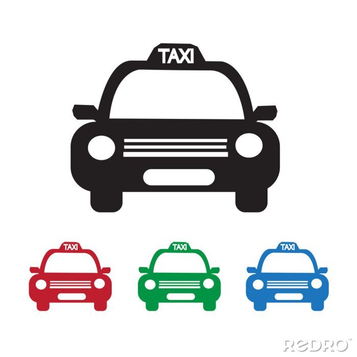 Sticker Taxi Auto Ikone