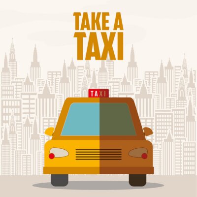 Sticker Taxi-Service-Design