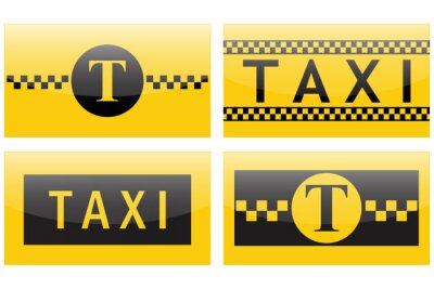 Sticker Taxi-Symbol.