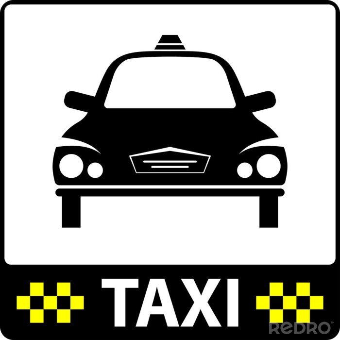 Sticker Taxi-Symbol-Symbol