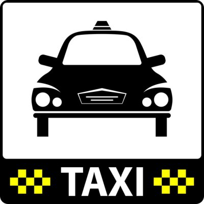 Sticker Taxi-Symbol-Symbol