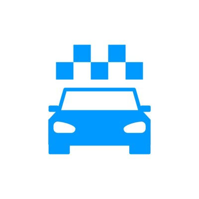 Sticker Taxi-Symbol. Wohnung