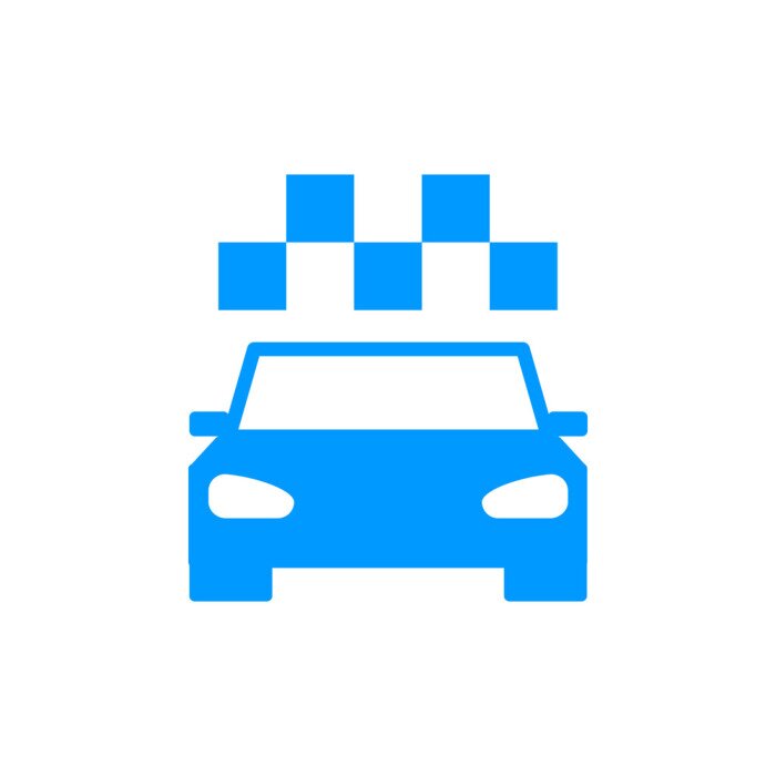 Sticker Taxi-Symbol. Wohnung