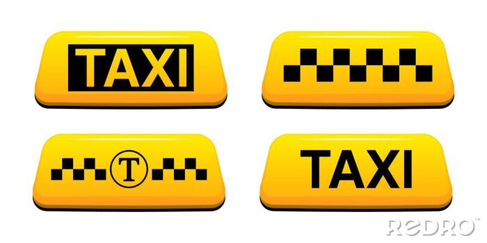 Sticker Taxi Zeichen