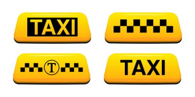 Sticker Taxi Zeichen