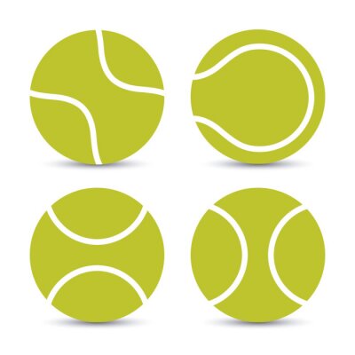 Tennisbälle auf weißem Hintergrund