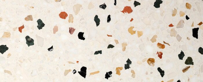 Sticker Terrazzo-Muster in Beige
