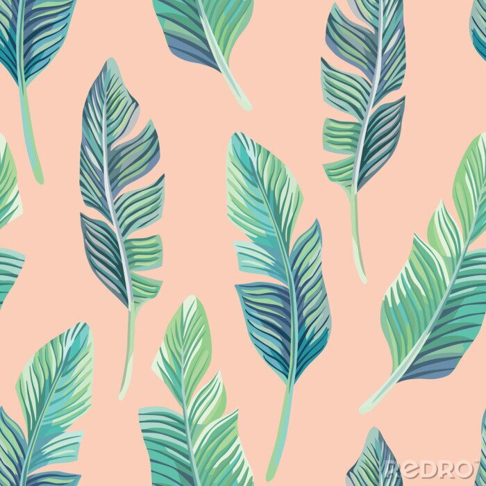 Sticker Textur mit Bananenbaum