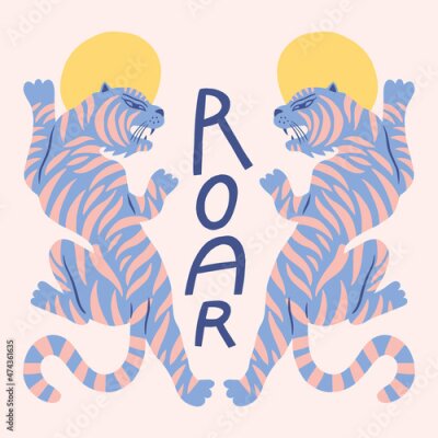 Sticker Tigerzwillinge