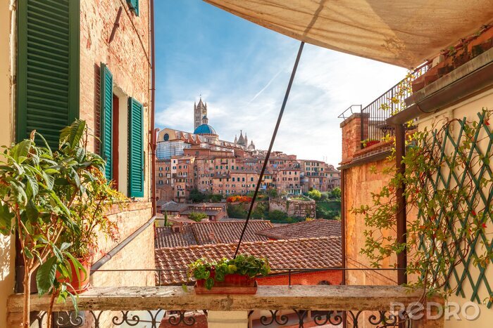 Sticker Toskanische Stadt Siena