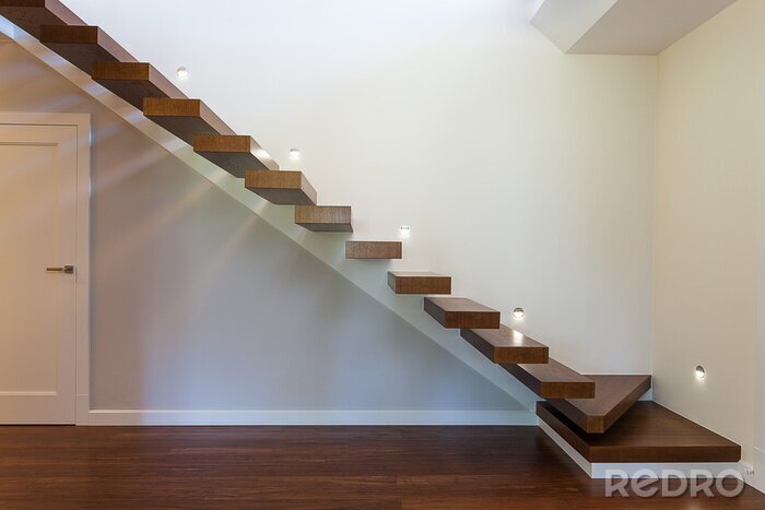 Sticker Treppe ohne Geländer