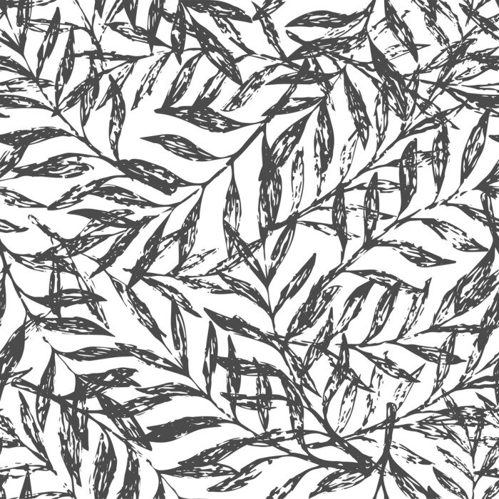 Sticker Tropische nahtlose Blumenmuster