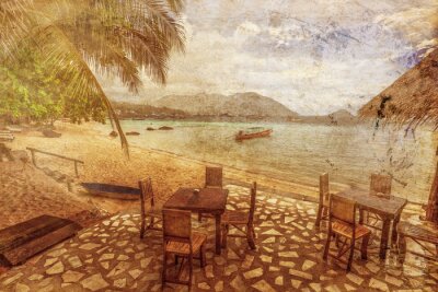 Tropischer Urlaub Retro