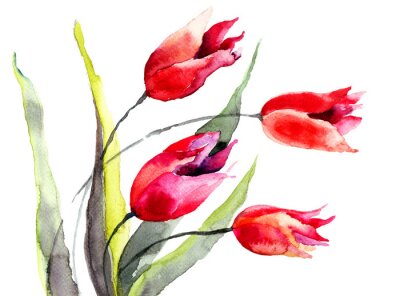 Sticker Tulpen Blumen