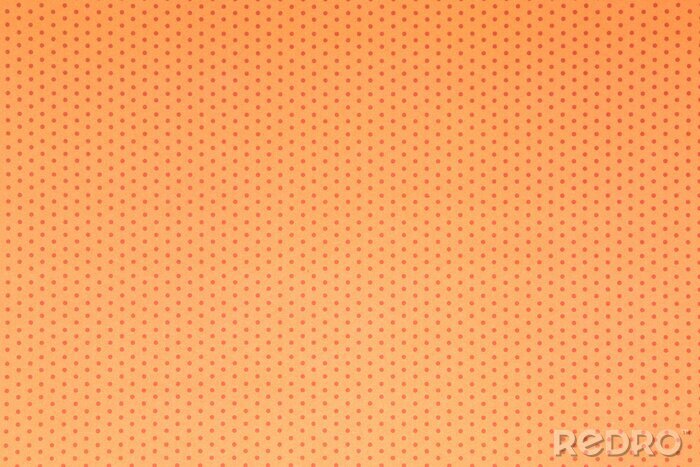 Sticker Tupfen auf orange Hintergrund