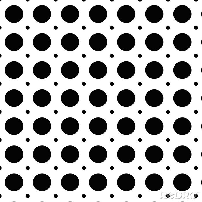 Sticker Tupfen Hintergrund mit schwarzen Punkten und weißem Hintergrund