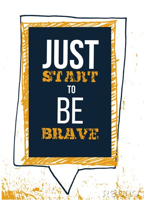 Sticker Typografische Illustration Comic-Sprechblase