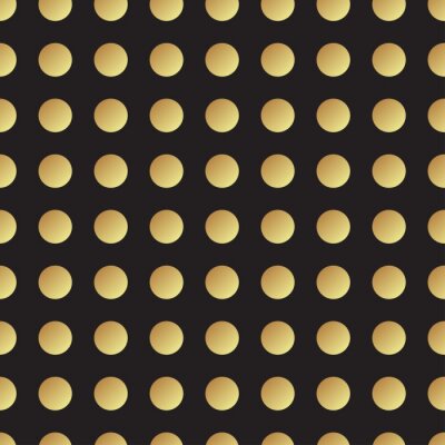 Sticker Universal Vektor schwarz und gold nahtlose Muster, Fliesen.