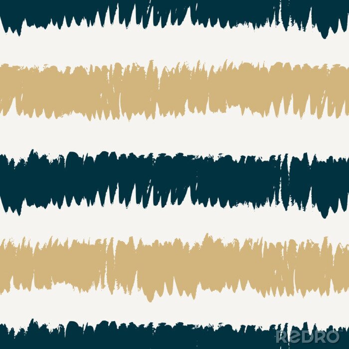 Sticker Unregelmäßiges Muster mit Streifen in zwei Farben