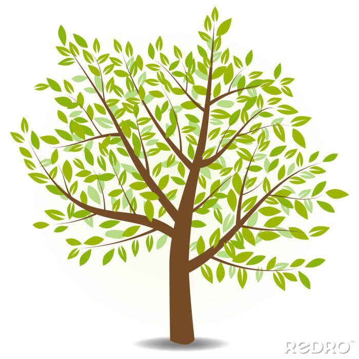 Sticker Vector Baum